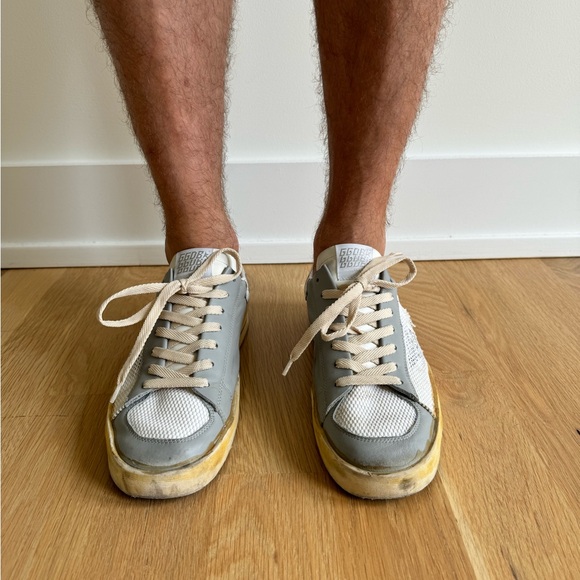 Men's Stardan with white leather star with GGDB print - Size 43 - Picture 2 of 8